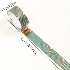 4pcs Creative Patterns Paper Tape for DIY Collecting Organizing Art Supplies