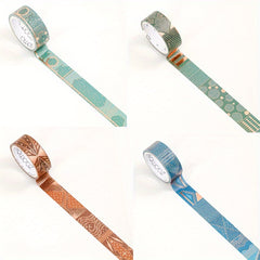4pcs Creative Patterns Paper Tape for DIY Collecting Organizing Art Supplies
