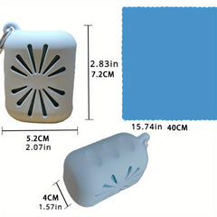 Portable Quick Drying Towel with Silicone Cover - Cooling Sweat Towel