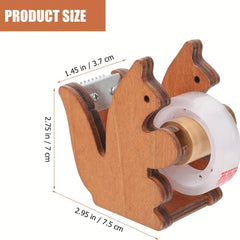 Squirrel Tape Dispenser with Teeth Tape Cutter for Desk Accessories Office