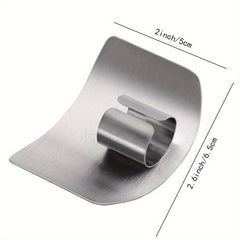 2pcs Stainless Steel Finger Guard For Kitchen Cutting Tool