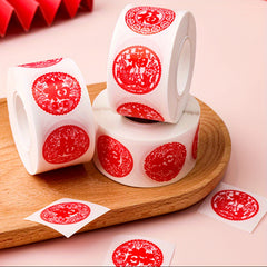 500pcs Year's Blessing Seal Sticker for Journal Mobile Case