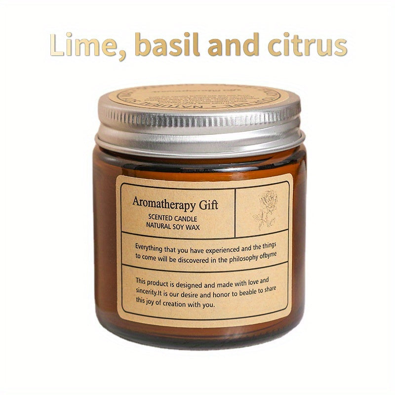Scented Candle Fresh Light Soy Wax Glass Wedding Fragrance Candle