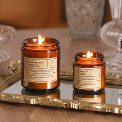 Scented Candle Fresh Light Soy Wax Glass Wedding Fragrance Candle