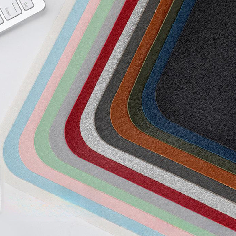 Faux Leather Mouse Pad Small Office Computer Notebook Mouse Pad