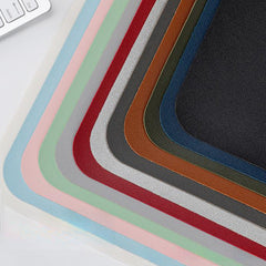 Faux Leather Mouse Pad Small Office Computer Notebook Mouse Pad