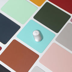 Faux Leather Mouse Pad Small Office Computer Notebook Mouse Pad