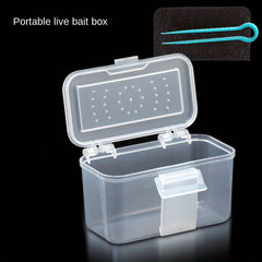 Red Worm Live Bait Box for Fishing