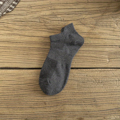 Men's Solid Liner Anklets Socks - Soft and Breathable - 5 Pairs