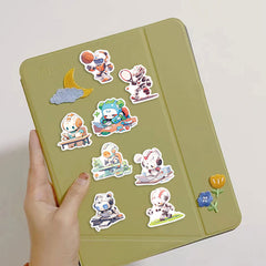 50pcs Cartoon Robot Waterproof Doodle Laptop Sticker