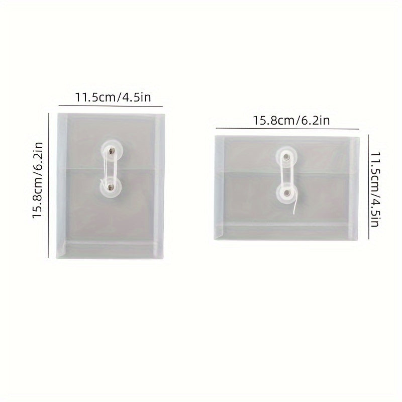 2pcs Waterproof Retro Stickers Crafts Storage Bags Visible & Portable