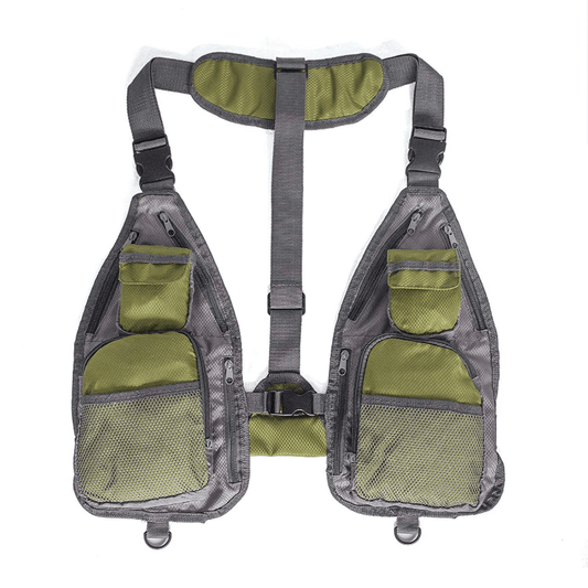 Waterproof Fishing Vest 600D Oxford Cloth Multiple Pockets Tool Holders