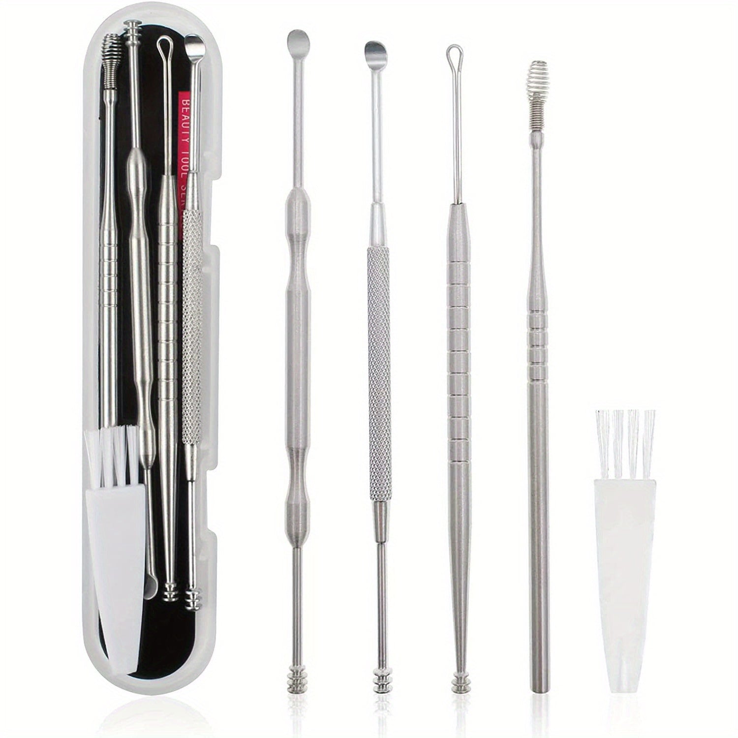 6pcs Ear Pick Set Ear Wax Removal Tool with Storage Case