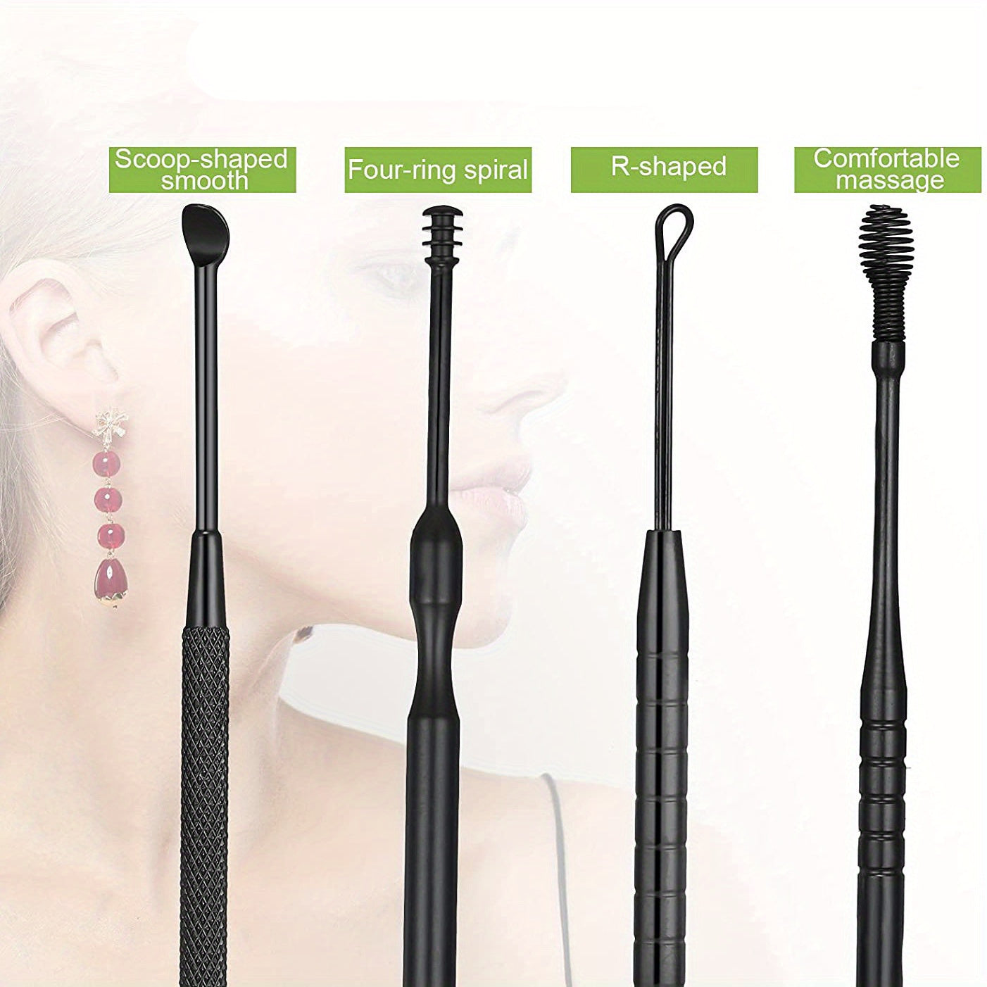 6pcs Ear Pick Set Ear Wax Removal Tool with Storage Case