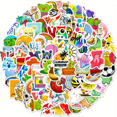 100pcs Waterproof Doodle Stickers Laptop PC Tablet Mobile Phone Case