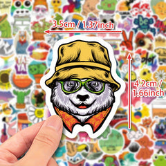 100pcs Waterproof Doodle Stickers Laptop PC Tablet Mobile Phone Case