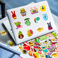 100pcs Waterproof Doodle Stickers Laptop PC Tablet Mobile Phone Case
