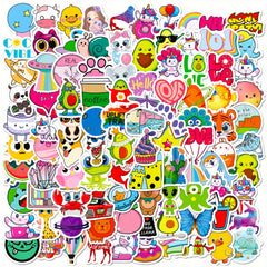100pcs Hello Waterproof Doodle Sticker For Devices & Accessories
