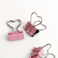 5pcs 19mm Heart Shaped Binder Clip Small Clip Office Sealing Clip