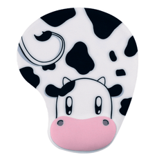 4pcs Cute Cow Wrist Mouse Pad Soft Silicone Non Slip Cartoon