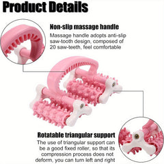 Deep Tissue Muscle Roller for Body Massage with 4 Wheels