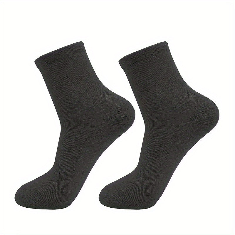 Men's Mid Crew Sport Socks 5 Pairs | Sweat Absorbing & Comfy
