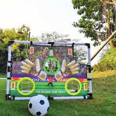 Portable Folding Soccer Goal with Target, Dual Use & Multifunctional