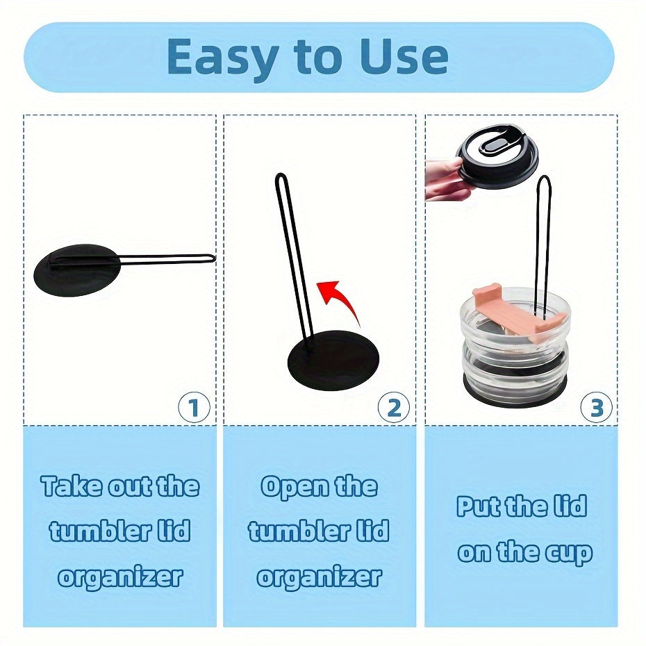 Vertical Cup Lid Storage Rack Space Saving