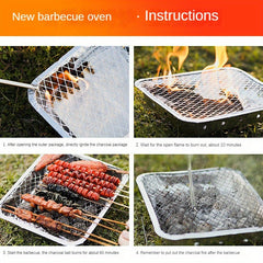 Outdoor Disposable BBQ Stove Less Smoke High Temp Convenient Carbon Stove