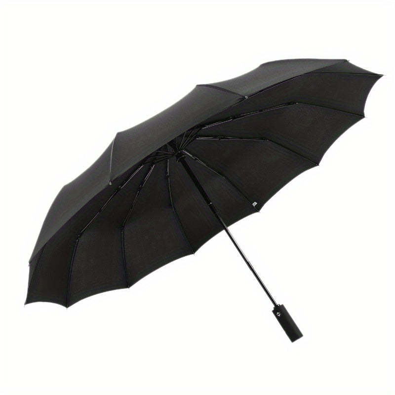 Wind Resistant 3 Fold Auto Umbrella 12 Bones Big Umbrella