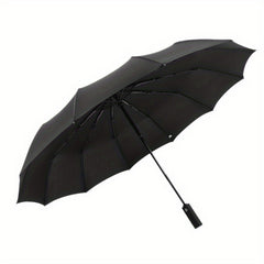 Wind Resistant 3 Fold Auto Umbrella 12 Bones Big Umbrella