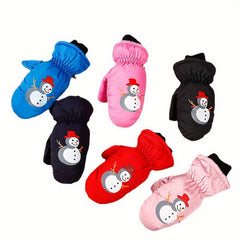 Kids Waterproof Winter Gloves for Ages 3-6 - Outdoor Activities, Snow Play