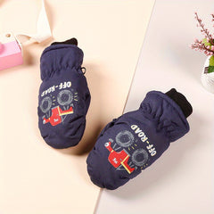 Kids Waterproof Winter Gloves for Ages 3-6 - Outdoor Activities, Snow Play
