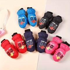 Kids Waterproof Winter Gloves for Ages 3-6 - Outdoor Activities, Snow Play