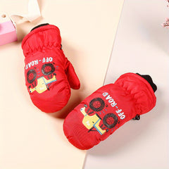 Kids Waterproof Winter Gloves for Ages 3-6 - Outdoor Activities, Snow Play