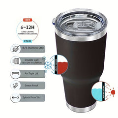 30oz Stainless Steel Insulated Travel Tumbler for Outdoor Sports