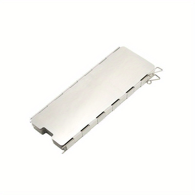 10pcs Camping Stove Windshield Aluminum Alloy Foldable Windproof Screen