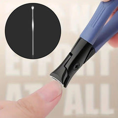 2pcs Stainless Steel Ear Digging Spoon Nail Clipper Set