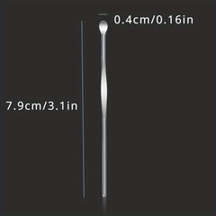2pcs Stainless Steel Ear Digging Spoon Nail Clipper Set