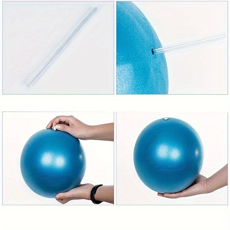 5pc Yoga Pilates Training Set: Ball, Block, 3 Tension Belts