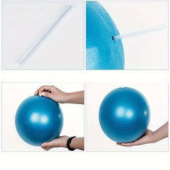 5pc Yoga Pilates Training Set: Ball, Block, 3 Tension Belts