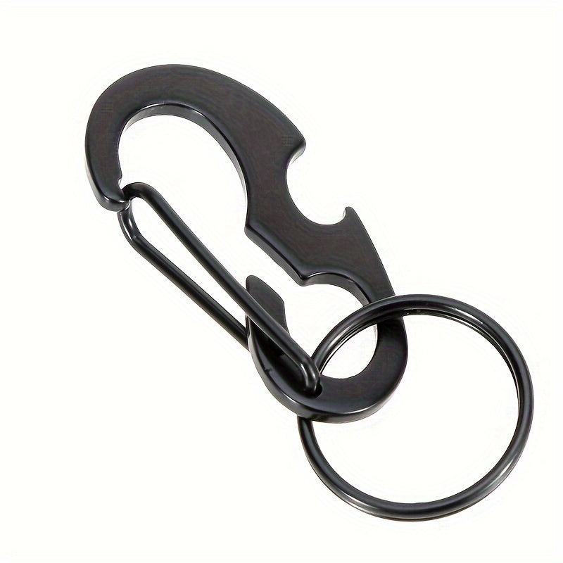 2pcs Metal Hanging Buckle Keychain Key Ring Stainless Steel Bag Buckle