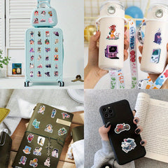 50pcs City Pop Waterproof Doodle Sticker for Laptop Tablet Smartphones