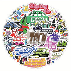 60pcs Y2K Waterproof Doodle Sticker For Laptop PC Tablet Mobile Phone Case
