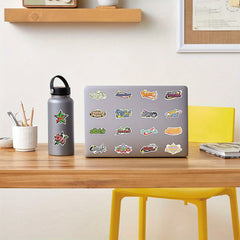 60pcs Y2K Waterproof Doodle Sticker For Laptop PC Tablet Mobile Phone Case