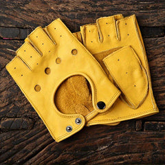 Men's Retro Touch Screen Motorcycle Gloves for Autumn and Winter