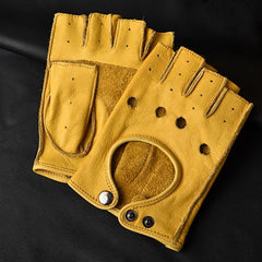 Men's Retro Touch Screen Motorcycle Gloves for Autumn and Winter