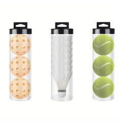 Transparent Pickleball Ball Storage Box Portable Organizer For 3-4 Balls