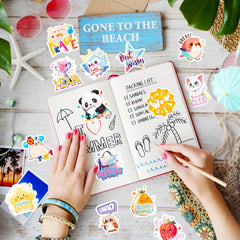 50pcs Waterproof Doodle Stickers for Laptop Tablet Mobile Phone Guitar