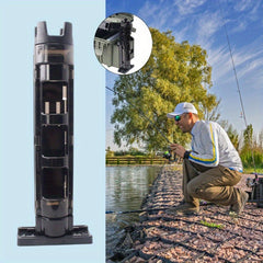 Adjustable Fishing Rod Inserter Rack Convenient Outdoor Accessory